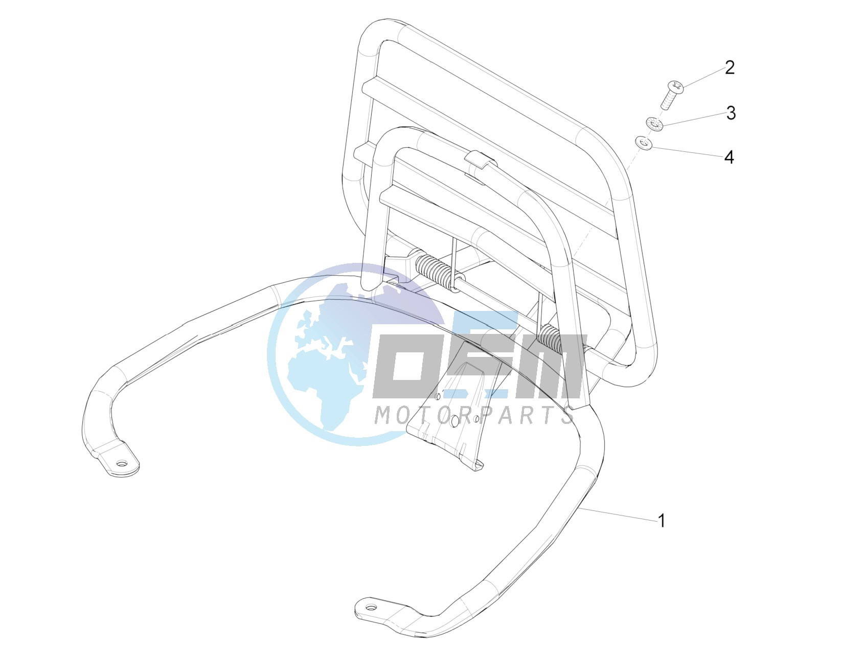 Rear luggage rack