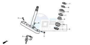 VTX1300S drawing STEERING STEM