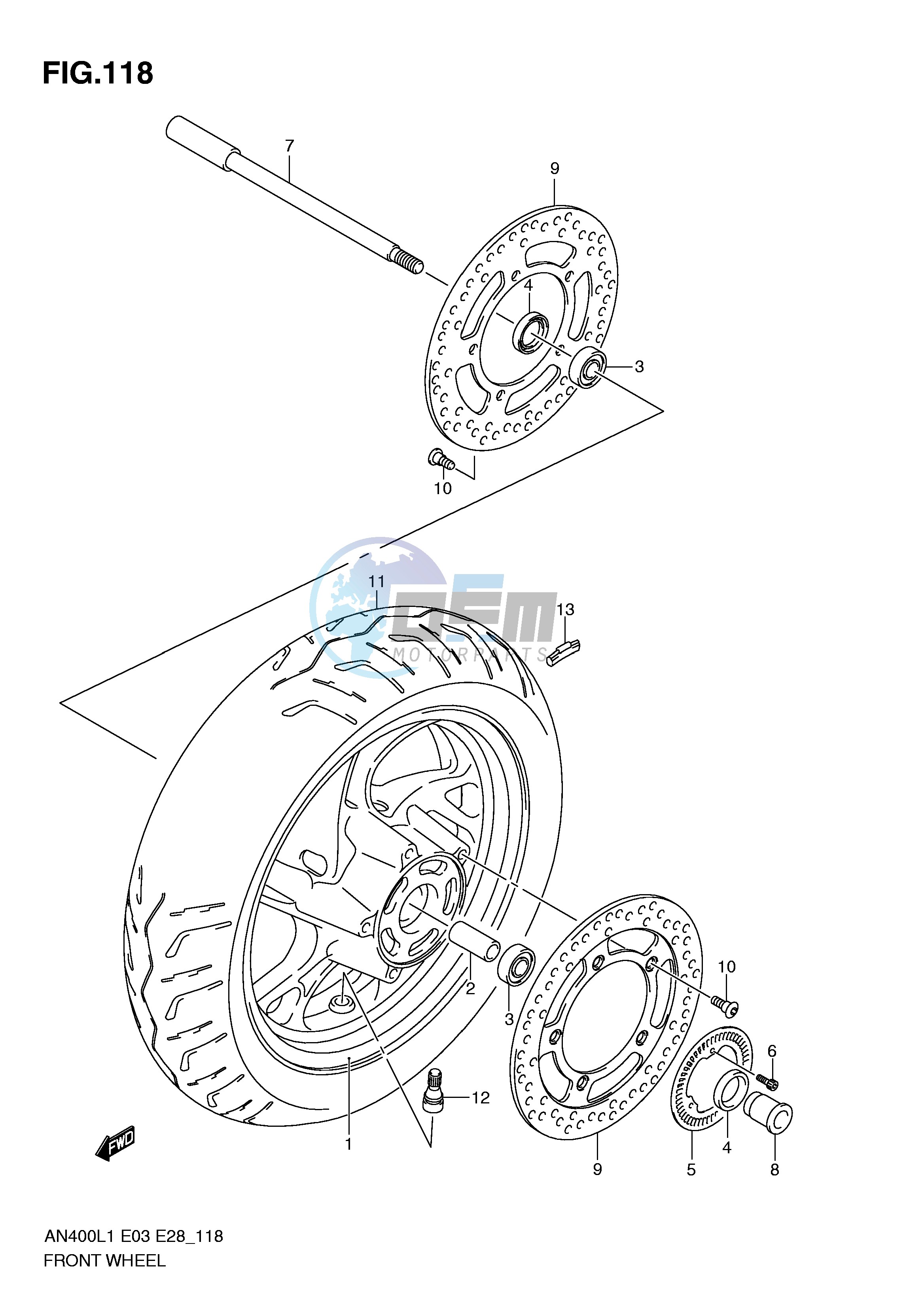 FRONT WHEEL (AN400ZAL1 E33)