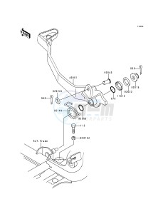 KVF 400 B [PRAIRIE 400] (B1) [PRAIRIE 400] drawing BRAKE PEDAL