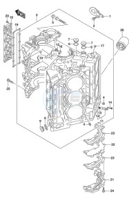 DF 250 drawing Cylinder Block