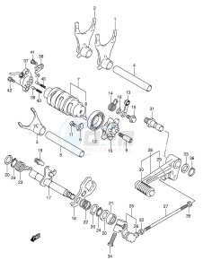 SV1000 (E2) drawing GEAR SHIFTING (SV1000 U1 U2)