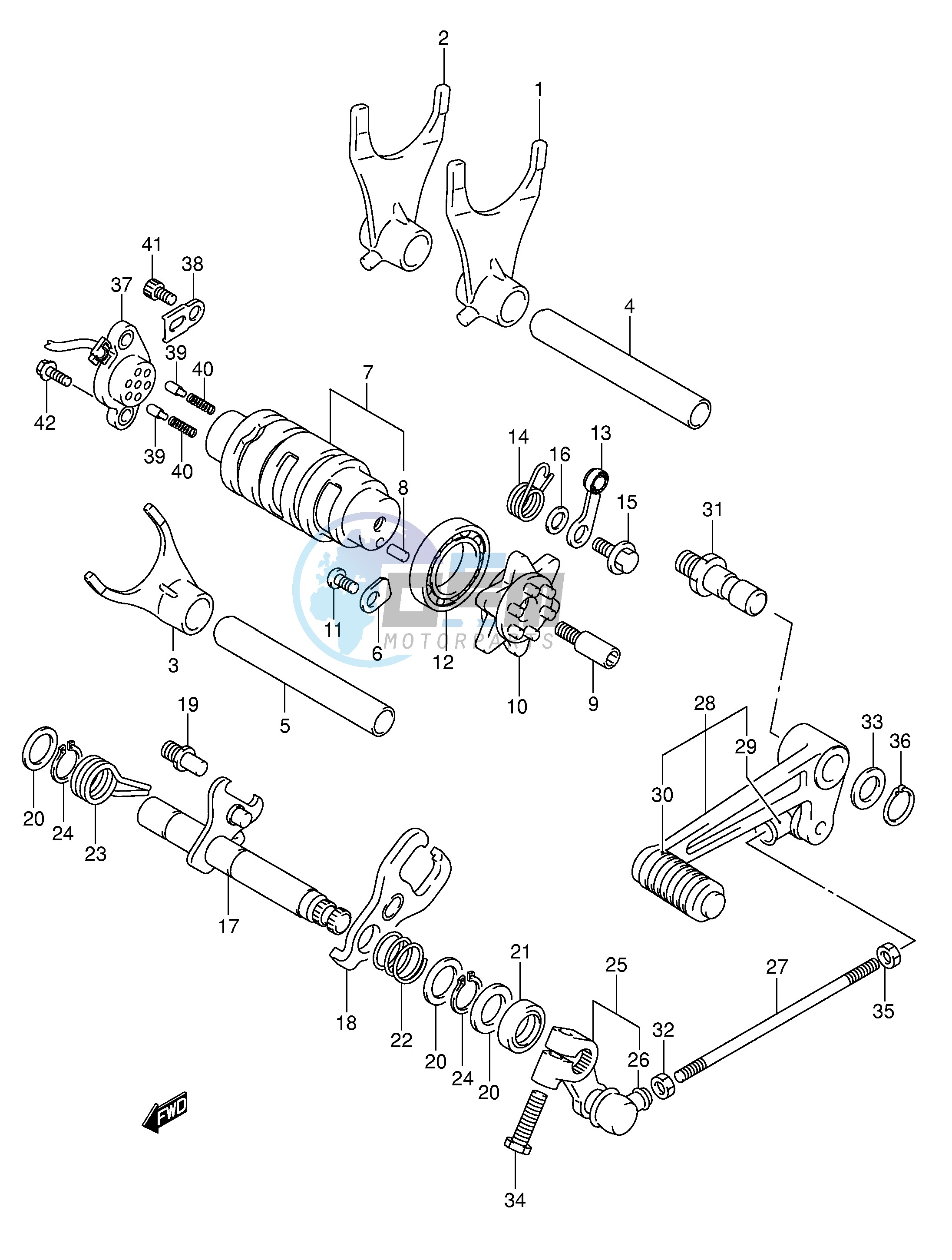 GEAR SHIFTING (SV1000 U1 U2)