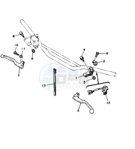 WR 250 drawing HANDLE SWITCH -LEVER