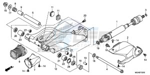 VFR1200XDLE CrossTourer ED drawing SWINGARM