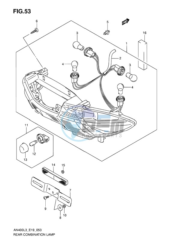 REAR COMBINATION LAMP