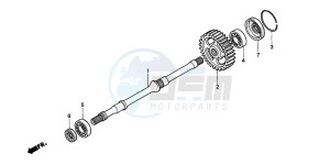 TRX450FE drawing FINAL SHAFT