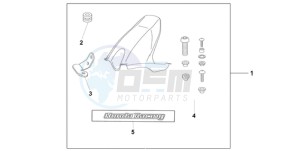 CBR1000RR9 Korea - (KO / MME SPC) drawing HUGGER PEARL SIREN BLUE