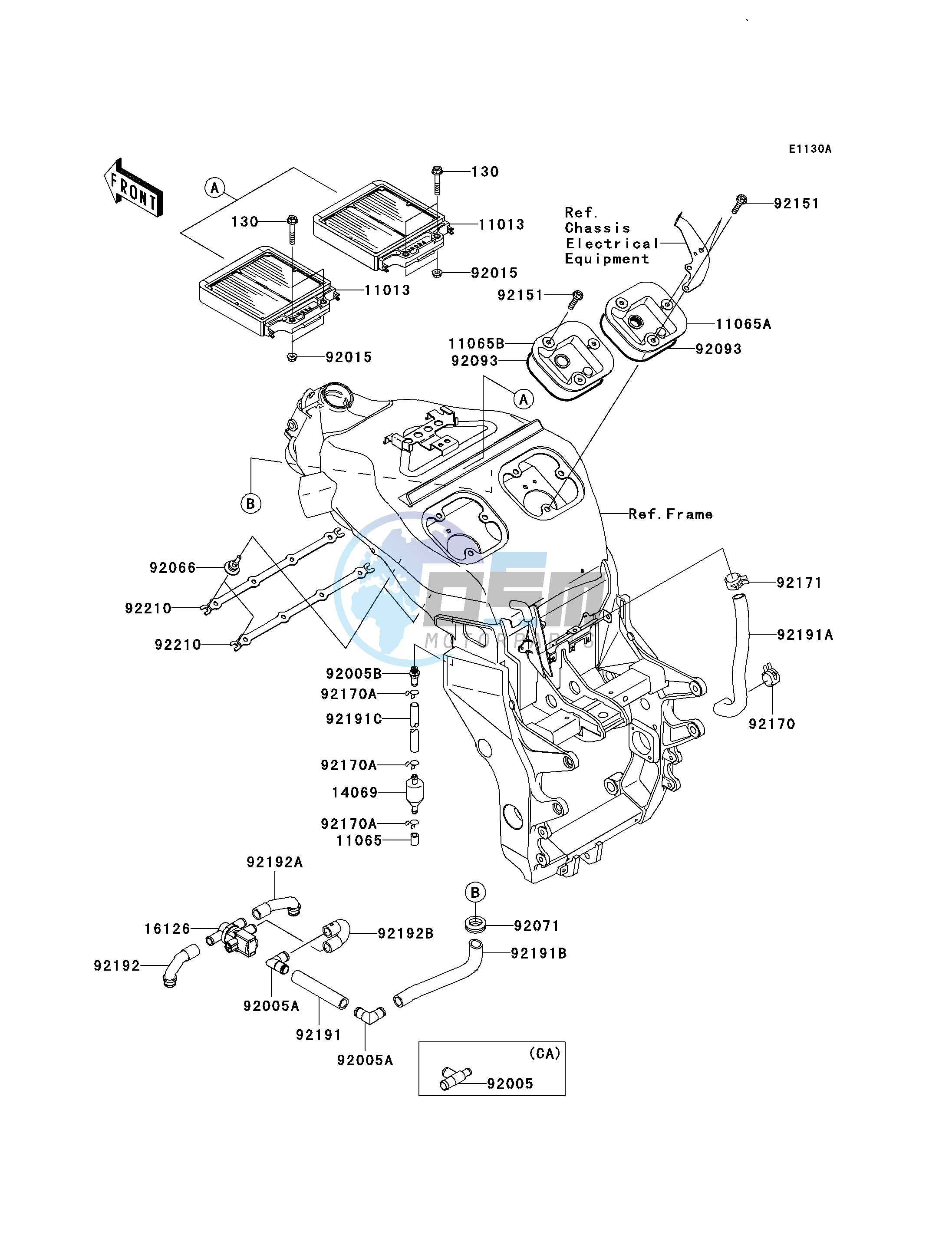 AIR CLEANER-- B3_B4- -