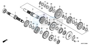 CBF125MD CBF125M UK - (E) drawing TRANSMISSION