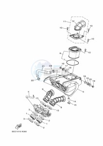 XSR700 MTM690 (BEE1) drawing INTAKE