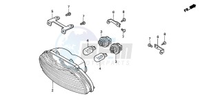 CBR600FS drawing TAILLIGHT (1)