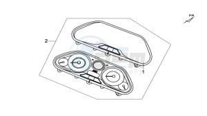 MAXSYM 600I ABS drawing DASHBOARD / SPEEDOMETER CABLE / WIRING HARNASS