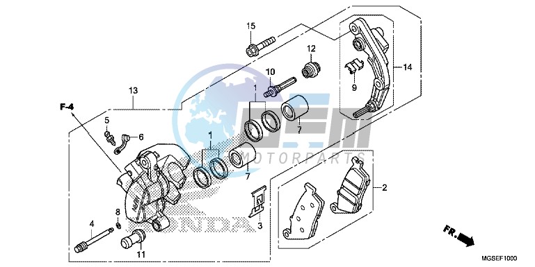 FRONT BRAKE CALIPER (NC700S)