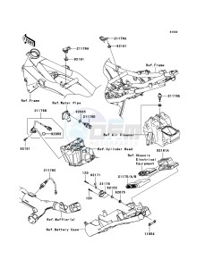 Z1000 ZR1000B8F FR GB XX (EU ME A(FRICA) drawing Fuel Injection