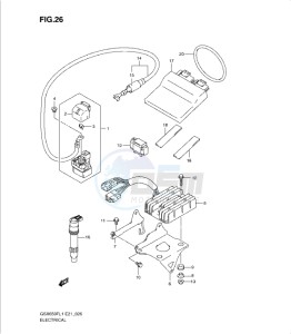 GSXF650 drawing ELECTRICAL (GSX650FL1 E21)