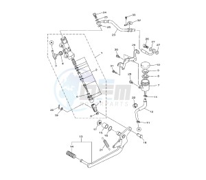 XJ6-N 600 drawing REAR MASTER CYLINDER