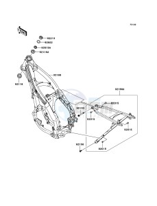 KX250F KX250T6F EU drawing Frame