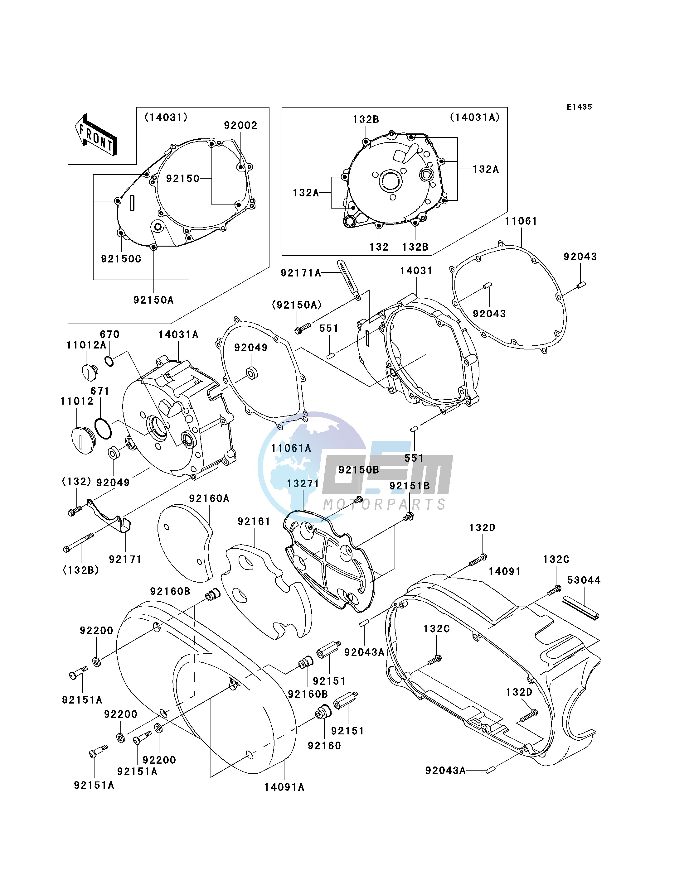 LEFT ENGINE COVER-- S- -