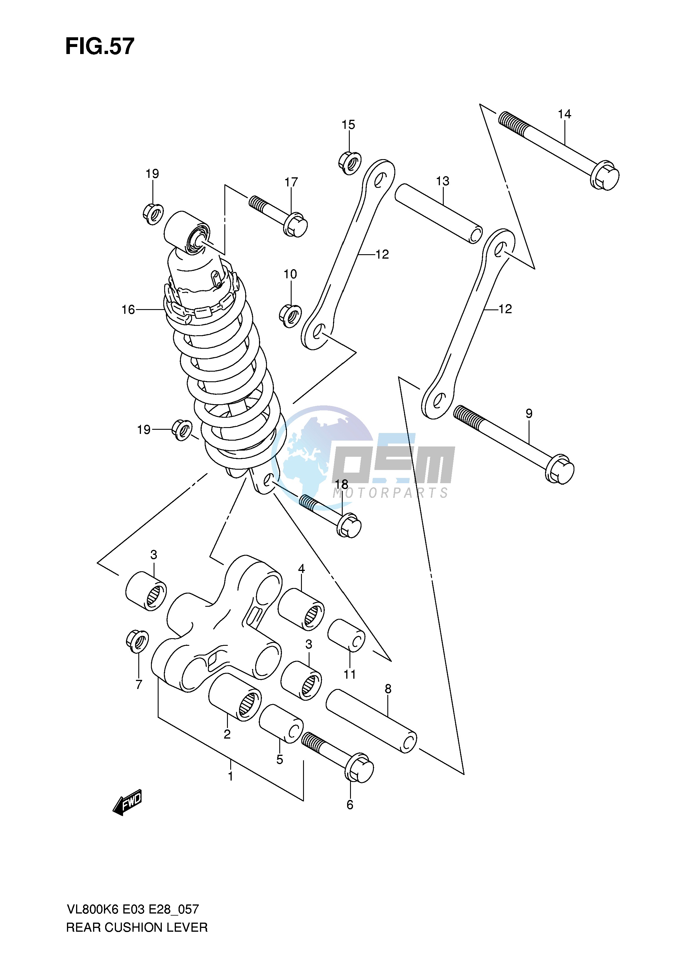 REAR CUSHION LEVER