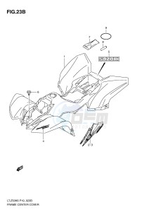 LT-Z50 (P19) drawing FRAME CENTER COVER (MODEL L0)