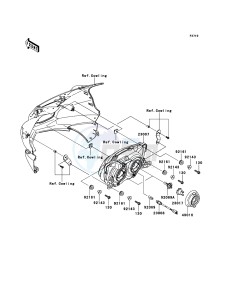 NINJA 250R EX250KBF GB XX (EU ME A(FRICA) drawing Headlight(s)