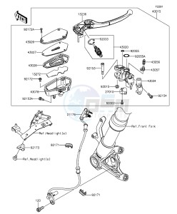 Z1000 ABS ZR1000GEFA FR GB XX (EU ME A(FRICA) drawing Front Master Cylinder