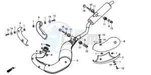 NSR125F drawing EXHAUST MUFFLER