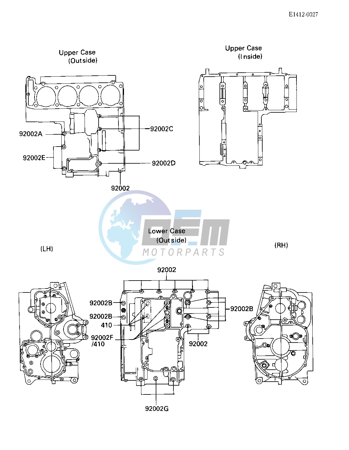 CRANKCASE BOLT & STUD PATTERN