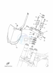 YZ125 (B0V6) drawing STEERING