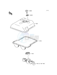 KLX450R KLX450AFF EU drawing Cylinder Head Cover