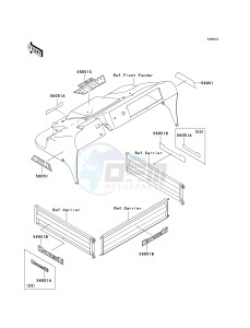 KAF 300 C [MULE 550] (C1-C5) [MULE 550] drawing DECALS-- GREEN- --- KAF300-C3_C4_C5- -