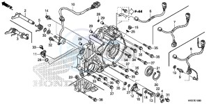 TRX420FA2G TRX420F Europe Direct - (ED) drawing REAR CRANKCASE COVER