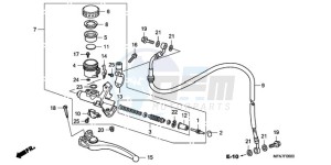 CB1000RAA France - (F / ABS CMF) drawing CLUTCH MASTER CYLINDER