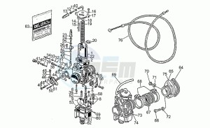 S 1000 drawing Carburettors 1991-d