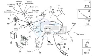 Scarabeo 50 2t drawing Electrical system