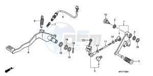 XL125VB drawing PEDAL