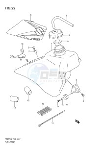 RM85 (P19) drawing FUEL TANK