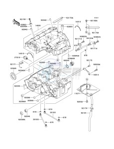 ZX 600 M [NINJA ZX-6RR] (M1) [NINJA ZX-6RR] drawing CRANKCASE