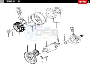 CENTURY-125-E4-GREY drawing MAGNETIC  - FLYWHEEL - START ENGINE  EURO4