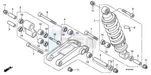 CBF1000T9 Ireland - (EK) drawing REAR CUSHION