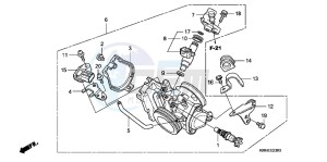 CRF250RC drawing THROTTLE BODY