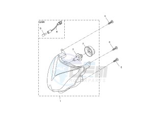 NS AEROX 50 drawing HEADLAMP