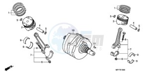 XL700V9 Europe Direct - (ED / SPC) drawing CRANKSHAFT/PISTON