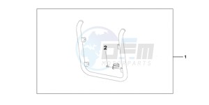 VT750C9 Korea - (KO / MK) drawing CHROME RADIATOR