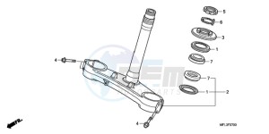 CBR1000RA9 Korea - (KO / ABS MME) drawing STEERING STEM