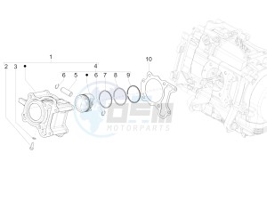 MEDLEY 150 4T IE ABS E3 2020 (APAC) drawing Cylinder-piston-wrist pin unit