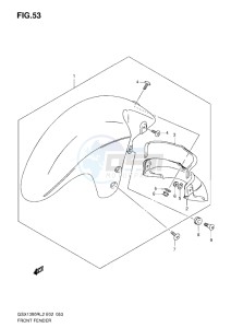 GSX1300R drawing FRONT FENDER L2