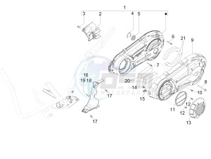 X9 500 Evolution 2006-2007 (USA) drawing Crankcase cover - Crankcase cooling