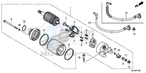 VT750CSD Shadow - VT750CS-D 2ED - (2ED) drawing STARTER MOTOR